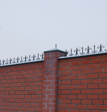 Ограждение "Простое на кирпич"