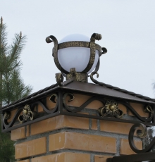 Колпак на столб с фонарем "Факел"