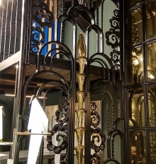 Ширма кованая "Ар-Деко Фонтан"