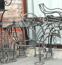 Кованый каминный набор "Слон"