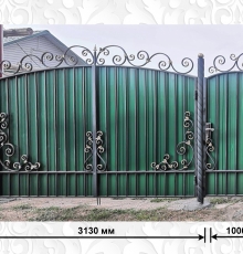 Ворота + калитка "Южные"