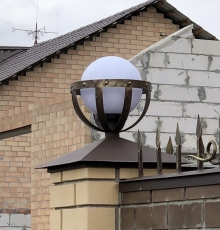 Колпак на столб с фонарем "Чаша"