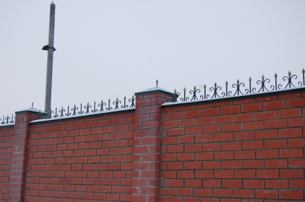 Ограждение "Простое на кирпич"