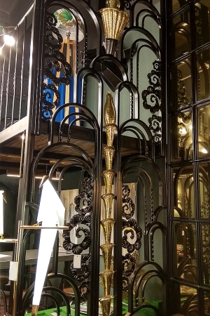 Ширма кованая "Ар-Деко Фонтан"