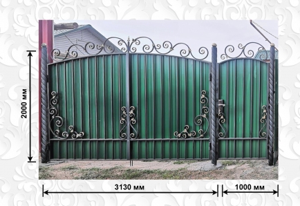Ворота + калитка "Южные"