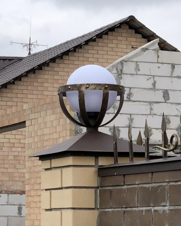 Колпак на столб с фонарем "Чаша"