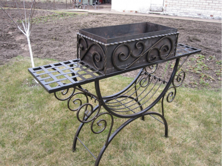 Мангал с площадками